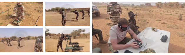 Africa Corps providing FPV drone and firearms training to Nigerien military personnel (source: KorpusAfrica on Telegram).